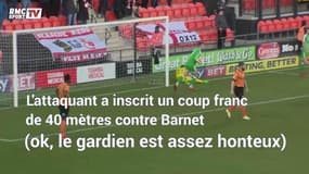 Il marque un coup franc de 40 mètres (puis chambre sur Twitter)