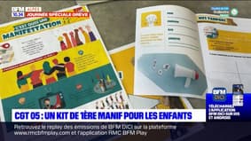 Hautes-Alpes: la CGT distribue un "kit de premier manifestant" pour les enfants
