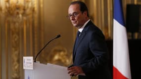 François Hollande lors de sa conférence de presse du 18 septembre 2014.