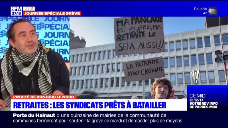 Grève du 31 janvier: la réforme des retraites représente "du vol en bande organisée" selon la CGT Nord