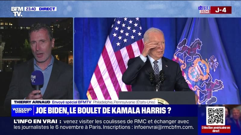 Joe Biden en campagne en Pennsylvanie pour Kamala Harris thumbnail