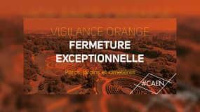 La ville de Caen annonce la fermeture de ses parcs ce jeudi 24 août en raison de la vigilance orange pour risque d'orages