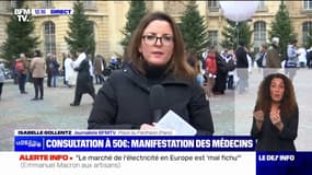 Les médecins généralistes manifestent  à Paris pour un doublement du prix de la consultation