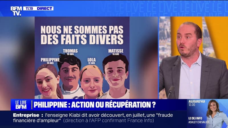 Meurtre de Philippine: l'extrême droite accusée de récupération politique