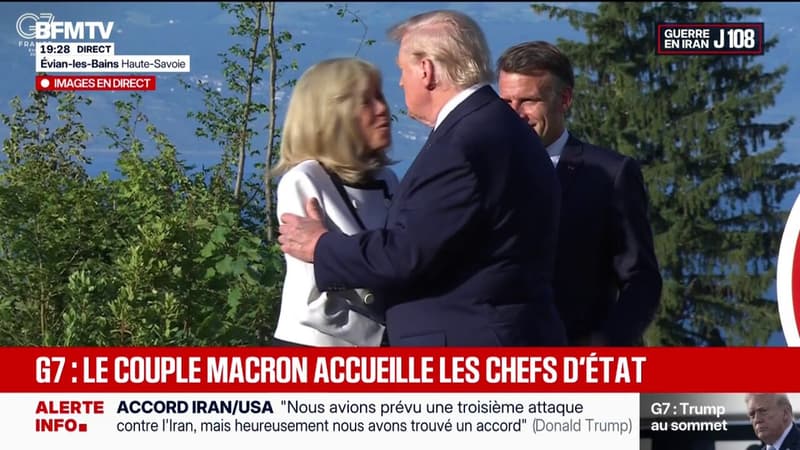 Sommet du G7: Emmanuel et Brigitte Macron accueillent les chefs d'État à Évian