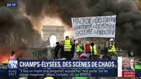 L'image: scènes de chaos sur les Champs-Élysées