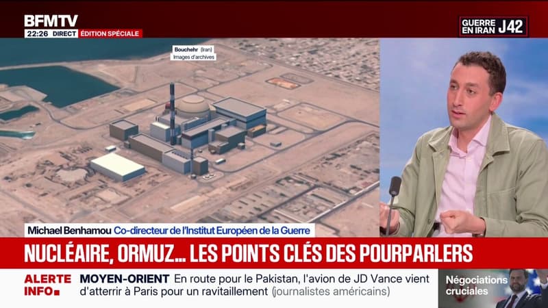 Il n'y a que deux points qui peuvent être négociés à court terme, la réouverture d'Ormuz et la fin des sanctions, résume Michael Benhamou, co-directeur de l'Institut Européen de la Guerre