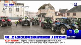 Pas-de-Calais: les agriculteurs maintiennent la pression