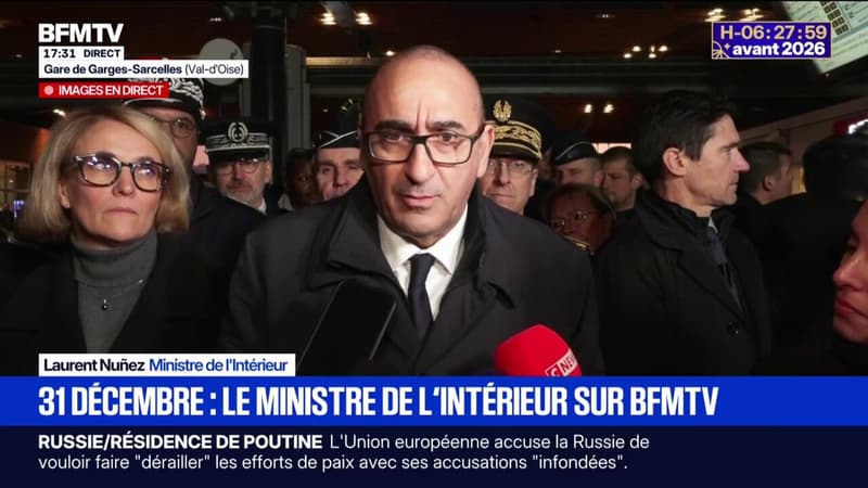 Réveillon: "90.000 policiers et gendarmes sont mobilisés sur l'ensemble du territoire", détaille Laurent Nuñez, ministre de l'Intérieur
