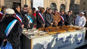 Lors des voeux de Benoît Payan, à Marseille, le 13 janvier 2024