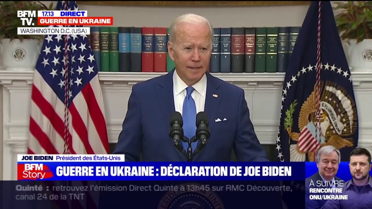 Joe Biden Nous Devons Envoyer Des Armes Des Financements Des