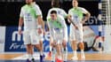 Les joueurs slovènes face à l'Egypte au mondial de handball
