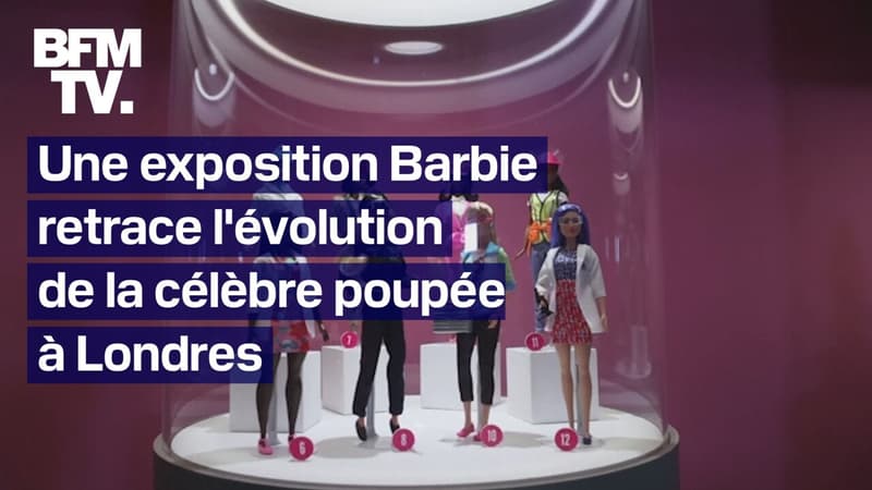 Regarder la vidéo  Un an après le film culte, une exposition Barbie retrace l'évolution de la célèbre poupée à Londres 