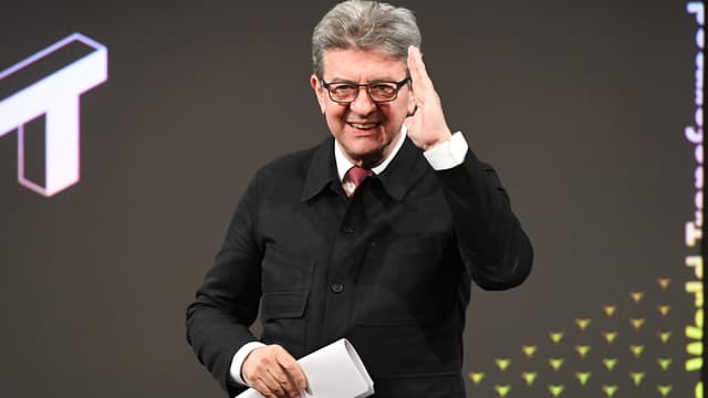 Le leader de la France insoumise Jean-Luc Mélenchon, à un événement en marge de la Conférence du parti travailliste britannique, le 24 septembre 2018 à Liverpool.