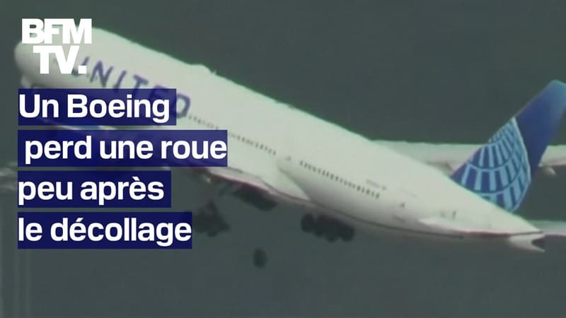 Aux États-Unis, un Boeing perd une roue peu de temps après le décollage