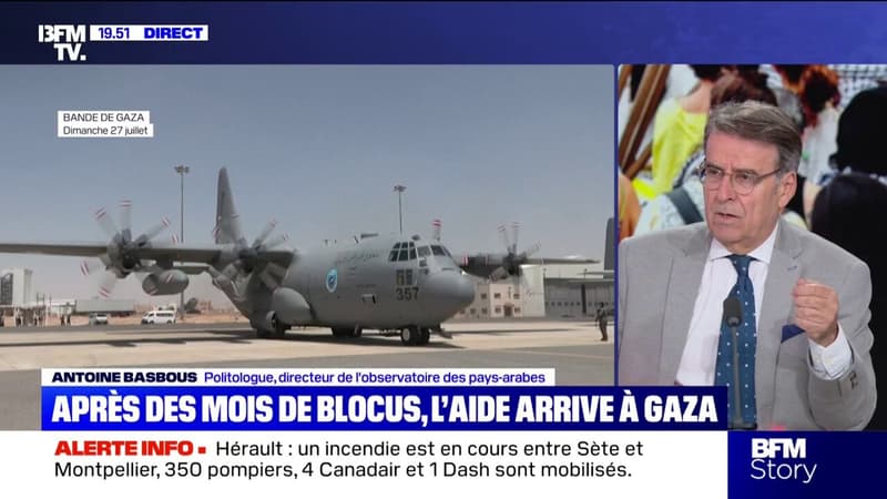 Distribution d'aide humanitaire à Gaza: 