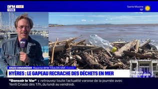 Hyères: avec les intempéries, le fleuve du Gapeau recrache des déchets dans la mer