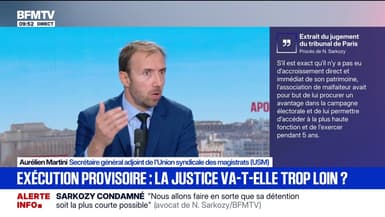 Procès de Nicolas Sarkozy: "Que les Français lisent cette décision de justice et ils se feront leur opinion", déclare Aurélien Martini, secrétaire général adjoint de l'Union syndicale des magistrats