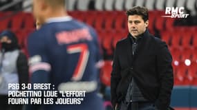 PSG 3-0 Brest : Pochettino loue "l'effort fourni par les joueurs"
