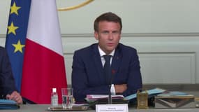 Emmanuel Macron à l'Elysée le 4 juillet 2022