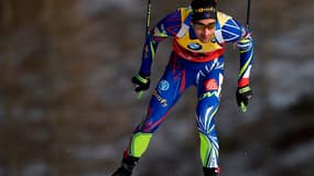 Martin Fourcade, vainqueur de la poursuite à Hochfilzen
