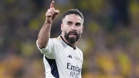 L'Espagnol Dani Carvajal avec le Real Madrid en finale de la Ligue des champions, le 1er juin 2024
