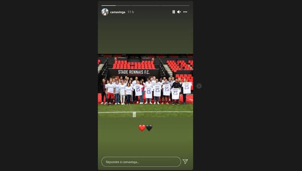 Les maillots du Real Madrid d'Eduardo Camavinga remis aux salariés du Stade Rennais