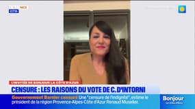 "Pas un budget responsable": la députée UDR Christelle d'Intorni revient sur la motion de censure