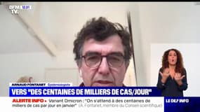 Variant Omicron: "On s'attend à des centaines de milliers de cas par jour en janvier", alerte Arnaud Fontanet, membre du Conseil scientifique