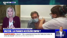 Marine Le Pen: "J'encouragerai mes proches en situation de fragilité" à se faire vacciner