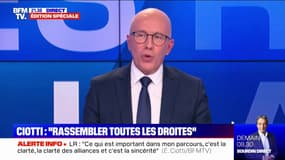 Éric Ciotti: "Je pense que ma ligne correspond beaucoup mieux à ce qu'attendent les électeurs de droite"