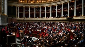 Une vue d'ensemble de l'Assemblée nationale, à Paris, le 28 juin 2022