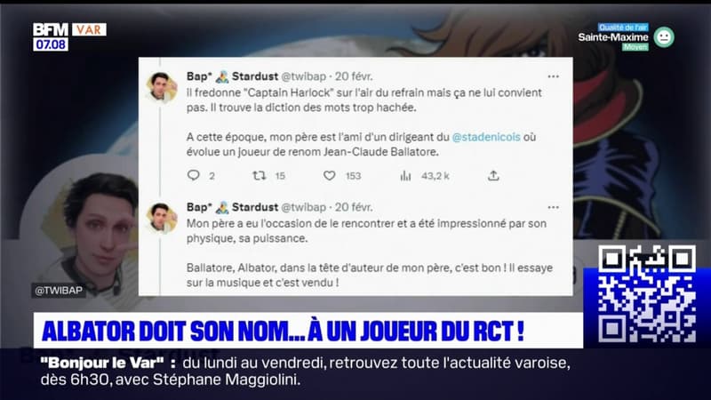 Albator doit son nom... à un joueur du RCT