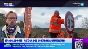 Var: à Nans-les-Pins, le département réinstaure la limitation à 90km/h