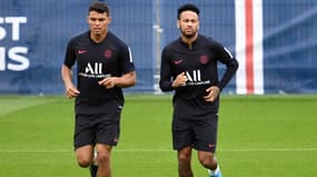 Thiago Silva et Neymar