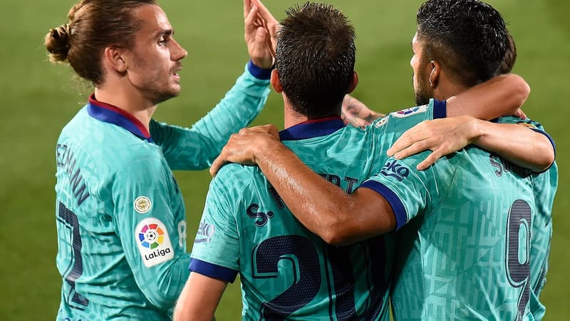 Antoine Griezmann et ses coéquipiers.