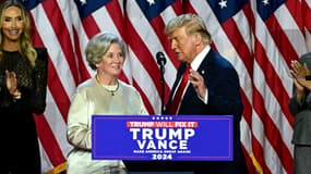 Susie Wiles et Donald Trump, le mercredi 6 novembre à West Palm Beach, en Floride