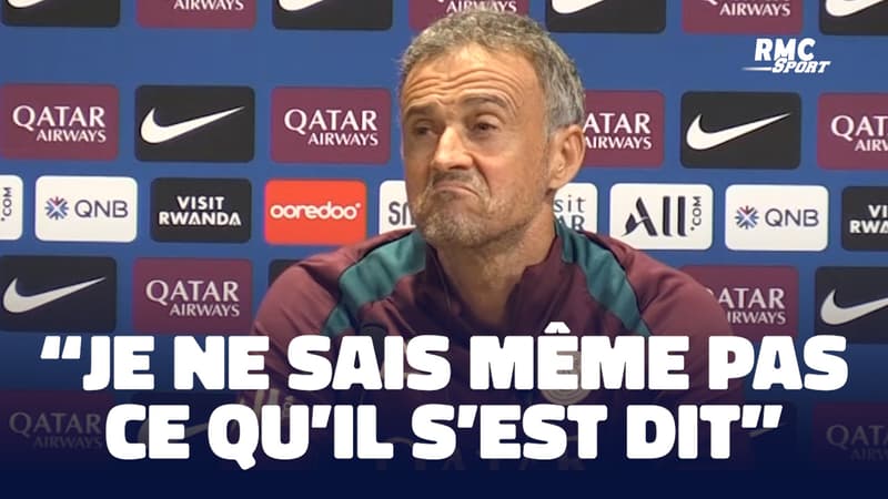 PSG : "Je ne sais même pas ce qu'il s'est dit" évacue Luis Enrique à propos de son interview après Arsenal