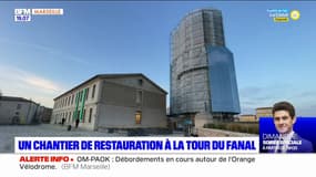 Un chantier de restauration à la tour du Fanal