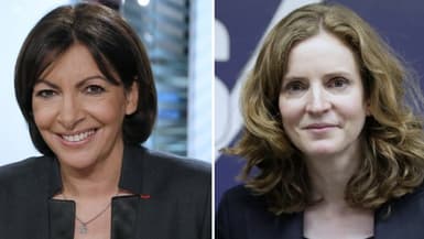 Les deux candidates à la mairie de Paris, Anne Hidalgo et Nathalie Kosciusko-Morizet.