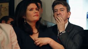 Raquel Garrido et Jean-Luc Mélenchon.