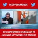 Coupe du Monde: des supporters Sénégalais et Japonais nettoient leur tribune