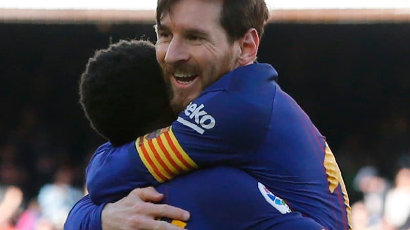 Lionel Messi et Ousmane Dembélé