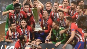 La joie des joueurs de l'Atlético