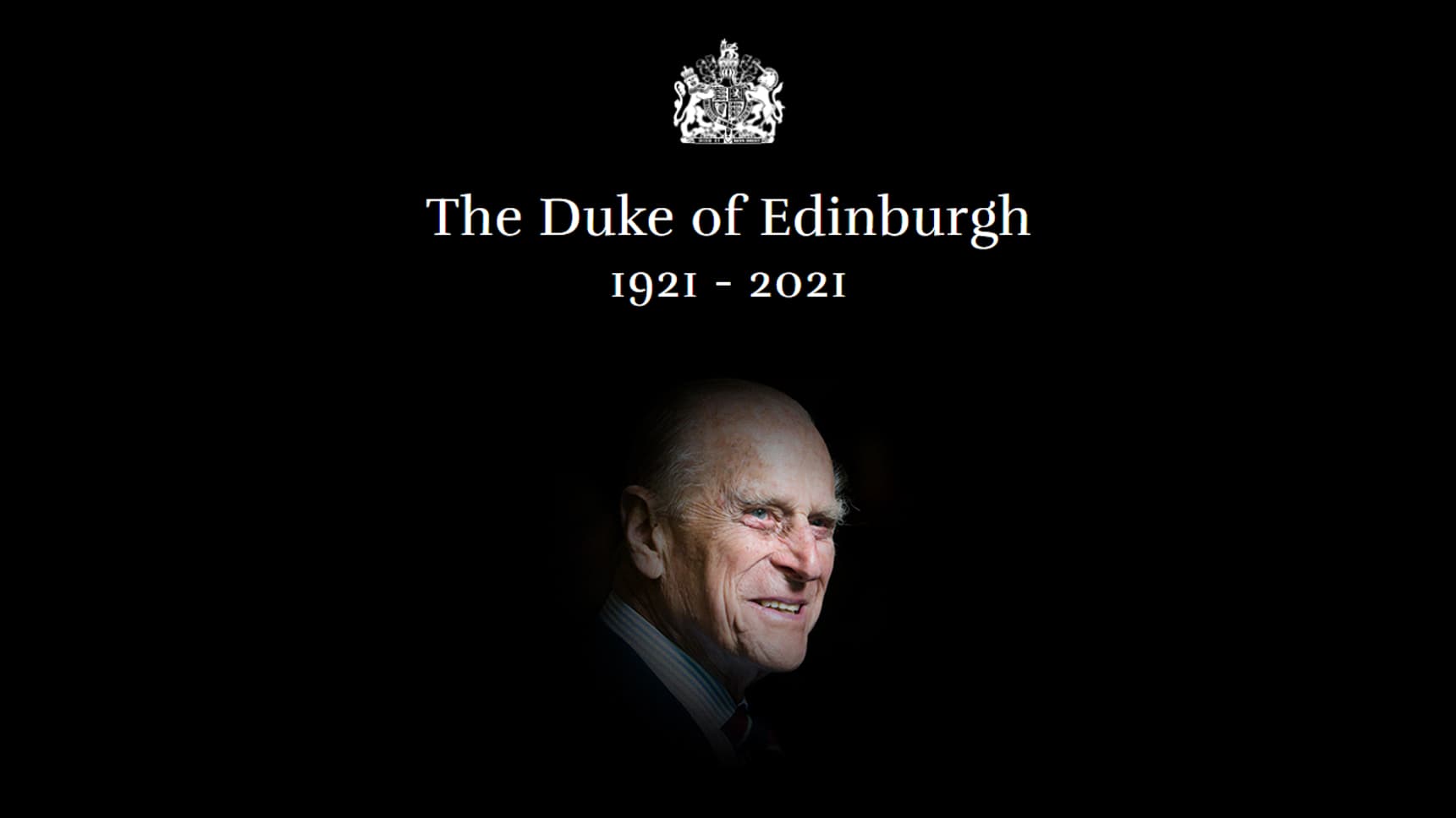 Le site officiel de la famille royale britannique, après la mort du prince Philip. Le site officiel de la famille royale britannique, après la mort du prince Philip.