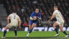 Gaël Fickou face à l'Angleterre lors du Tournoi des VI Nations le 11 mars 2023.