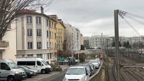 Rue du Repos, quartier Guillotière (7e arrondissement) à Lyon, le 31 janvier 2025. 