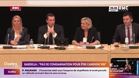 Jordan Bardella affirme qu'une personne condamnée ne peut être candidate au RN