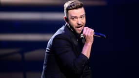Justin Timberlake lors de l'Eurovision à Stockholm en 2016