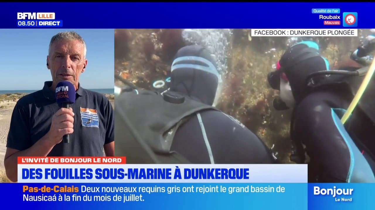 La mer du Nord regorge de secrets... Des fouilles sous-marine ont démarré à Dunkerque.